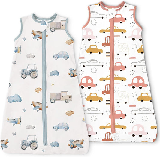 Regine Switzerland Toddler Sleep Sacks | 0.5 TOG Light Summer Wearable Blankets, Extra Long XL, 2 Pack