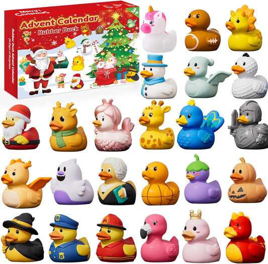 Rubber Duck Advent Calendar 2026 - 24 Days of Fun Bath Toy Surprises for Kids & Toddlers