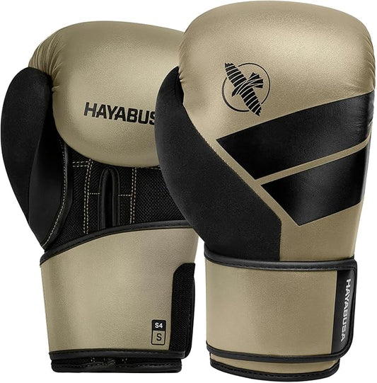 Hayabusa S4 PU Leather Boxing Gloves for Men, Women & Kids, 10oz, 12oz, 14oz, 16oz, Training, Sparring, Kickboxing, Fighting Sports, Taekwondo, MMA, Muay Thai & Arts