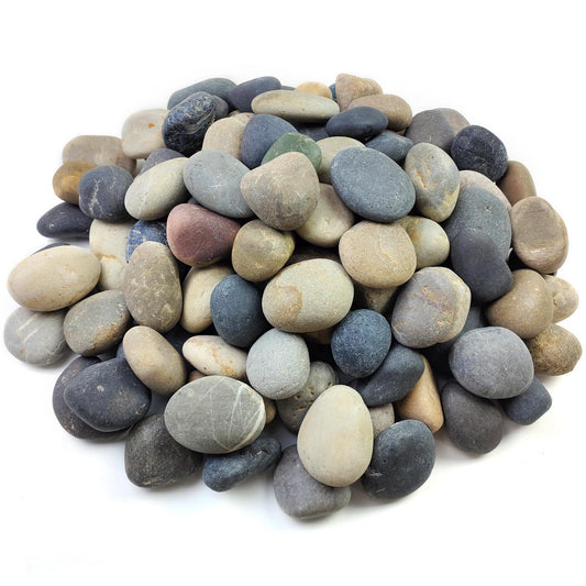 FANTIAN 20 lbs Natural River Rocks Mexican Beach Pebbles, 2-3 Inch Decorative River Rocks for Landscaping Garden Paving Plant Rocks Crafting Walkways and Outdoor Decorative Stone