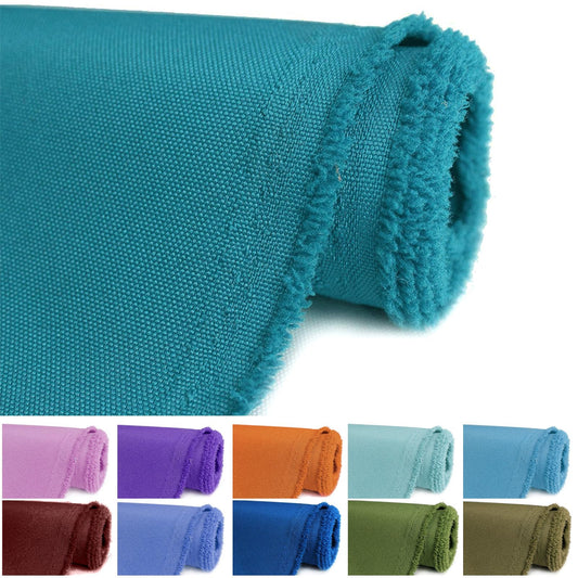 BECHAEO Waterproof Canvas Upholstery Fabric by The Yard 58" Wide 600 Denier Water Resistant Oxford Polyester Material Outdoor Fabric for DIY Sewing Chair Cushion Awning Bag, 5 Yards Cyan Blue