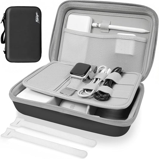 Backpack Hard Travel Electronic Organizer Case for Power Bank Chargers Cables USB Flash Drive SD Card Electronics