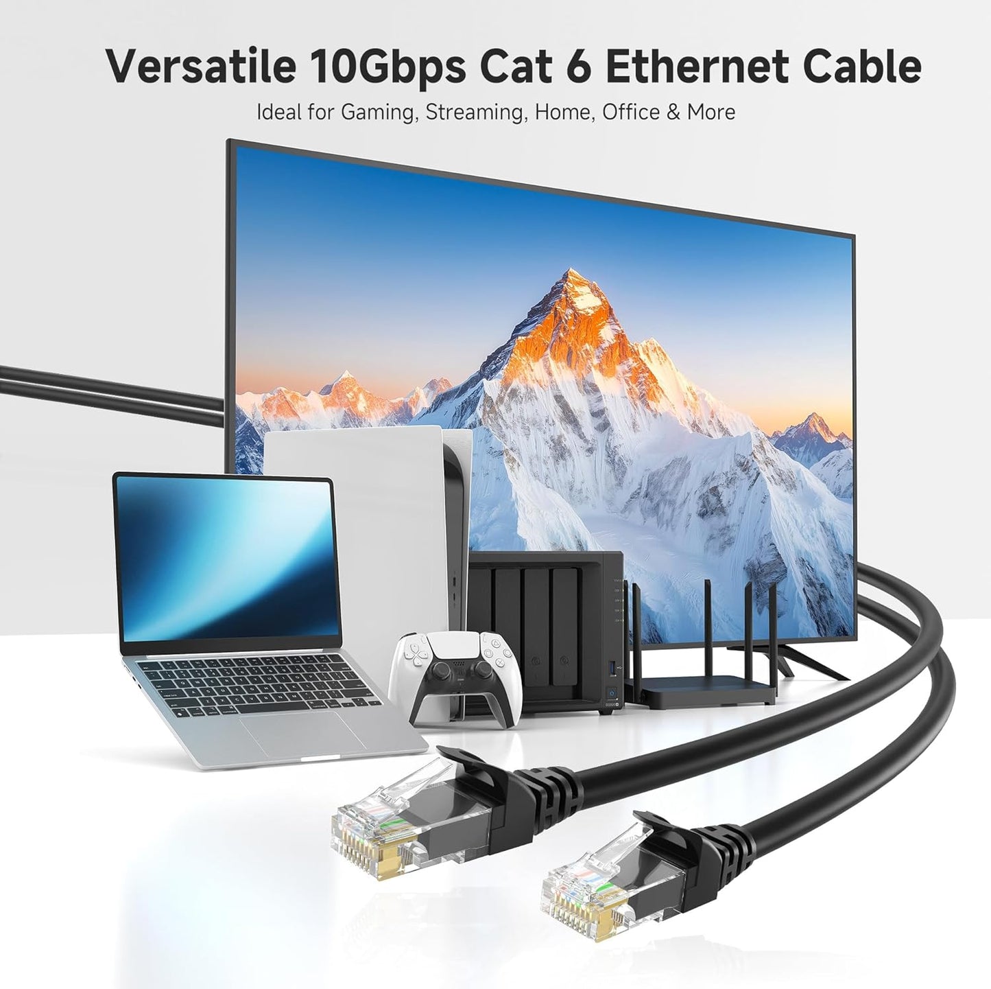 10Gbps 6 35ft, 6 Cat6 Cable Matters Snagless Cat Ethernet Cable - Cat Cable, Cord, Ethernet Cord, Black