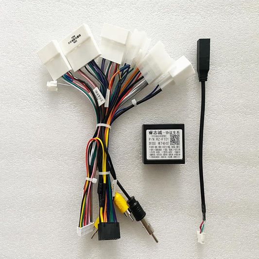 Bestycar 16pin RAV4 Car Radio Stereo Power Retrofit Wiring Harness Adapter fits for Toyota Camry Corolla Highlander