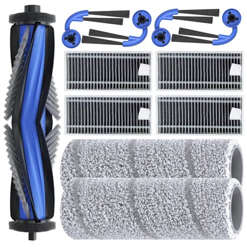 neutop Replacement Parts Compatible with Ecovacs Deebot X11 OmniCyclone, Robot Vacuum Accessories with 1 Main Brush 2 Mopping Roller 4 Filter 4 Side Brush
