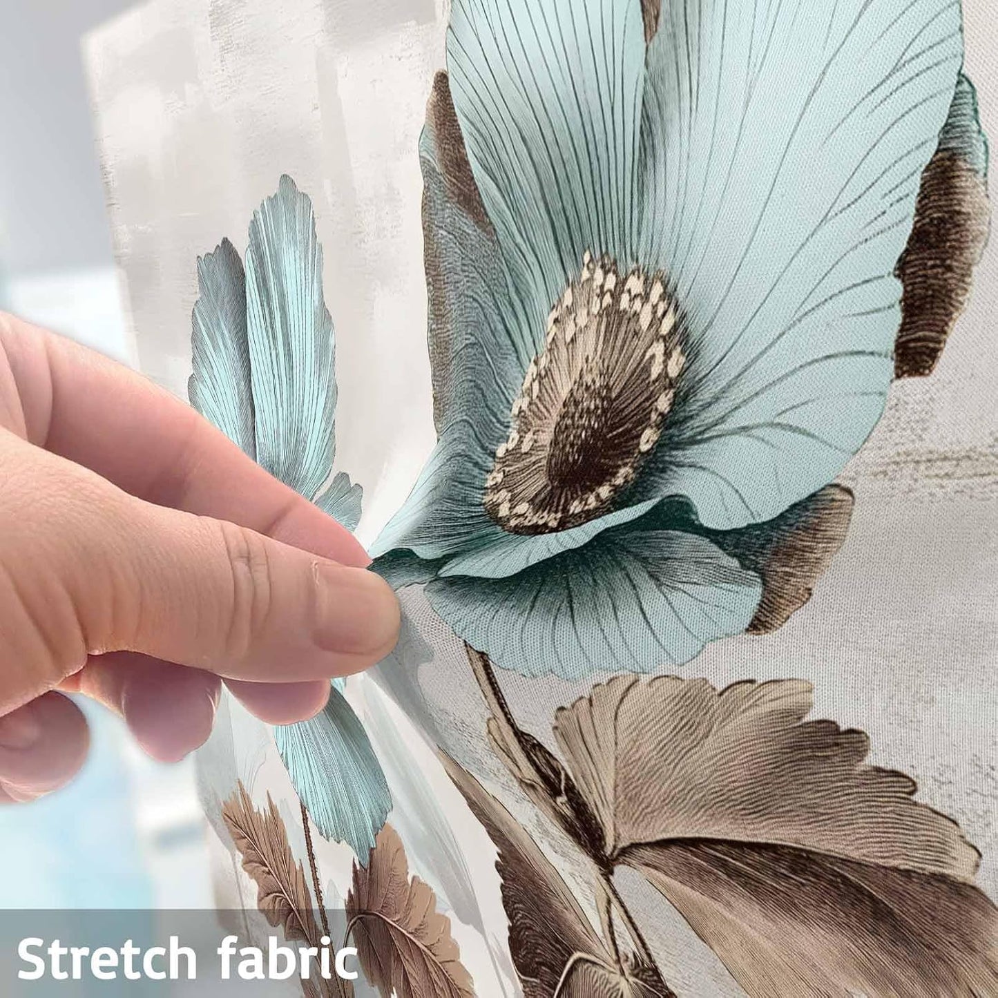 Singingin 85 Inch, Blue Broccoli TV Dust Cover Farmhouse Rustic Floral Retro Brown Botanical Computer Monitor Cover