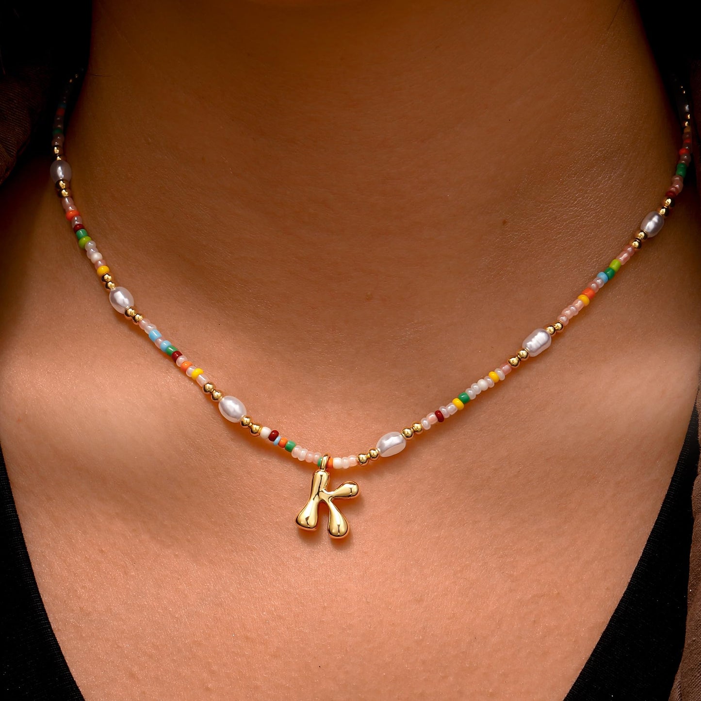 Ritach Initial Necklaces for Women - Letter Necklace Initial P Necklaces for Women Trendy Teen Girl Gifts Dainty Gold Necklace for Girls Teens Jewelry