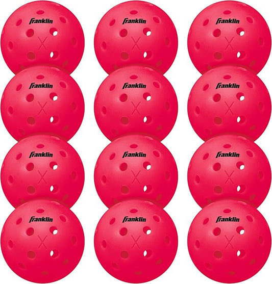 Franklin Sports X-40 Outdoor Pickleballs - Official Ball of USA Pickleball, APP Tour + US Open - Regulation Size