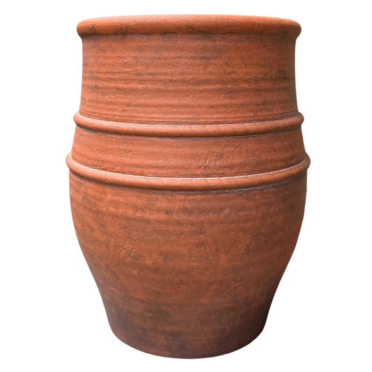 Everleaf Aria Planter Pot Small Lightweight Modern Decorative Pot for Faux Trees & Indoor Plants, Ultra-Light Matte Finish Planter for Living Room Decor Terracotta Color Canyon