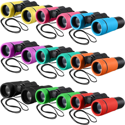 Yunsailing 9 Pack Kids Binoculars, Shockproof Compact Binoculars for Kids, Folding Outdoor Explorer Toy for Bird