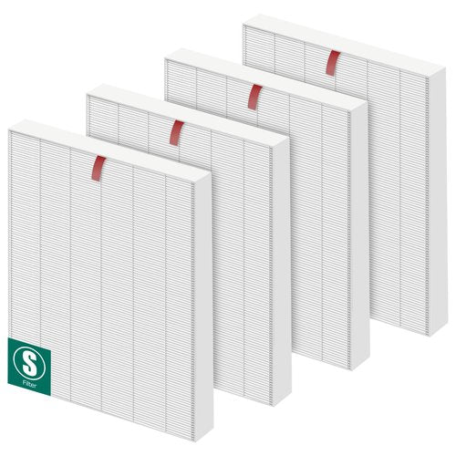 C545 Replacement Filter S for Winix C545 Air Purifier,Replace for Winix Filter S 1712-0096-00 and 2522-0058-00, 4-Pack H13 Ture HEPA Filters by APPLIANCEMATES