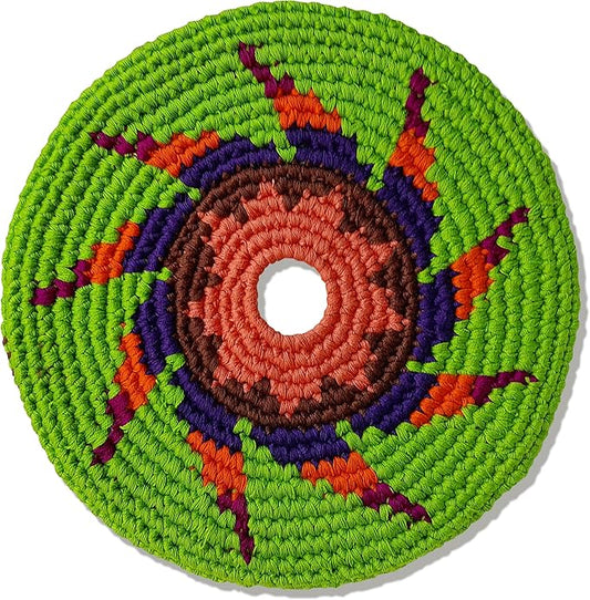 Buena Onda Indoor Flying Disc - 7'' Flexible Sport Disc for Indoor and Outdoor Play - Amazing Handmade Quality from Guatamala - Pocket Discs are Played in Over 20 Family Fun Games