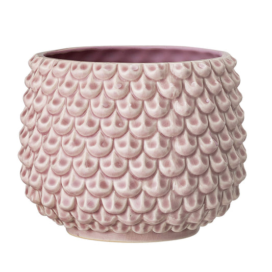 Bloomingville Stoneware Flower Pot Pinecone, Planter, 6,5'', Rose