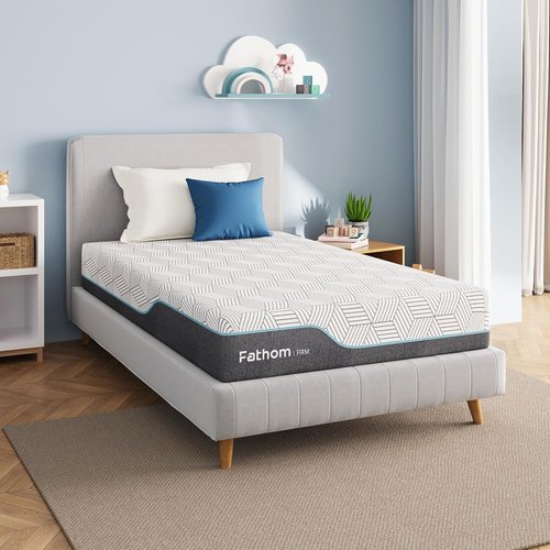 FATHOM Firm Full Mattress - 8 Inch Memory Foam for Back Pain Relief | Cool Sleep with Gel Foam Cover