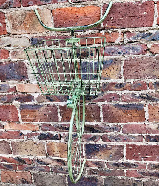 Asiwnshw Plant Stand Indoor Outdoor, Metal Bicycle Plant Shelf Flower Pot Holder Display Racks, Wrought Iron Planter Rack Organizer for Garden Patio Lawn Balcony(Green)