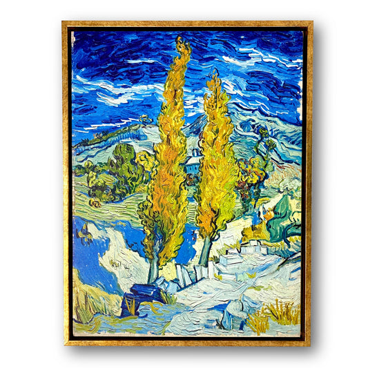 LONG QUAN 16x20 Floating Canvas Frame Kit for 3/4" Deep Canvas, Easy DIY Assembly, Gold Floater Frame for Paintings, Canvas Prints, and Wood Canvas Panels, Durable High-Density PS, Gallery Home Décor