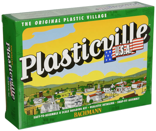 Bachmann Trains - PLASTICVILLE U.S.A. BUILDINGS – CLASSIC KITS - DAIRY BARN - O Scale