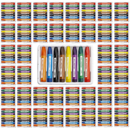 ForraFun 48 Sets 384 Pcs Oil Pastels Bulk 8 Colors Hexagonal Soft Oil Crayons Pastels Easy Grip Non-toxic Art Supplies for Beginners Artists Painting Drawing Blending Graffiti Gallery