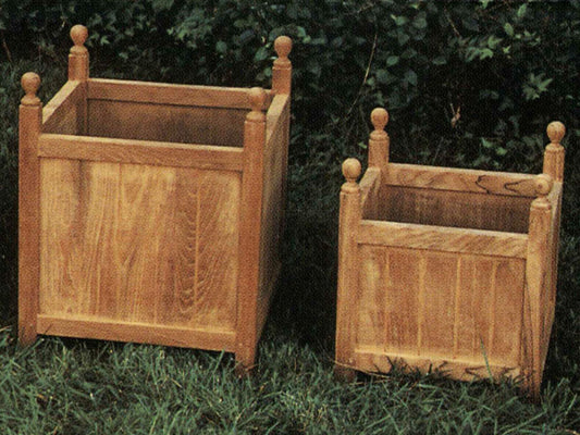 Teak Wood Planter Box (Set of 2)
