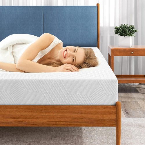 Green Tea Gel Infused Twin Memory Foam Mattress - 8-Inch Medium-Firm for Cool Sleep & Pressure Relief | CertiPUR-US Certified