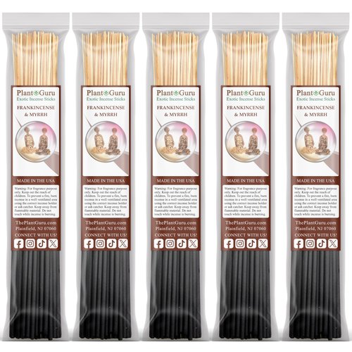 Frankincense and Myrrh Incense Sticks 500 Pack 11" Bulk Wholesale - Smooth and Clean Long Burn Time, 45 to 60 Minutes.