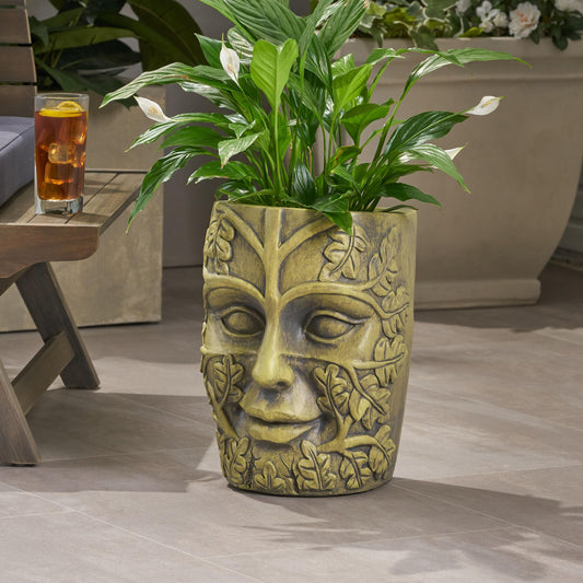 agnixnaf Garden Urn Planter,Flower Urn,Plant Pots,Sturdy Construction,Outdoor Flower Pots Home Garden,No Assembly Required