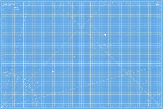 Elan Cutting Mat A1 Blue, Large Self Healing Cutting Mat 24 x 36 Inch, 5-Ply Craft Board Blue, Hobby Board for Crafts 24x36 Inch