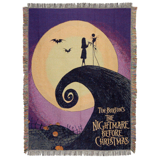 Northwest Nightmare Before Christmas Woven Tapestry Throw Blanket, 48" x 60", Linework Poster