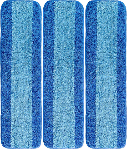 VanDuck Microfiber Mop Pads - Compatible with Bona Mop, 18 Inch, 3 Pack for Hardwood Floors